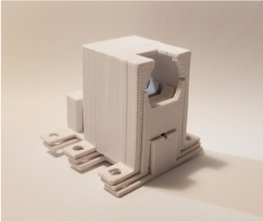 The product of the Rhino designed motor mount