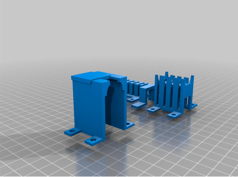 A 12v DC motor mount designed in Rhino 3D